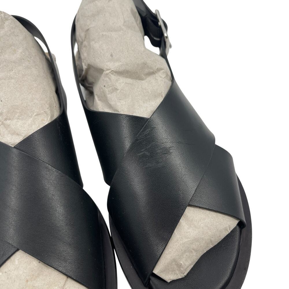 Everlane The City Crossover Sandal Black Leather Size 5 New without Box - Picture 6 of 12
